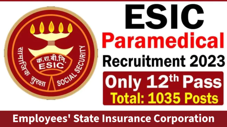 ESIC Paramedical Exam