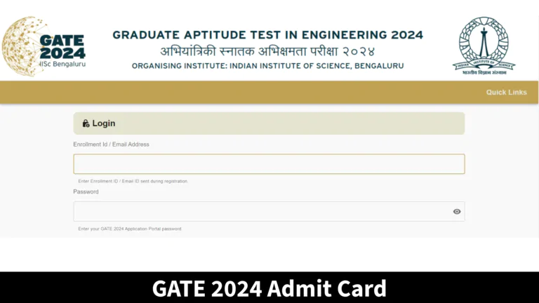 GATE 2024 Admit Card