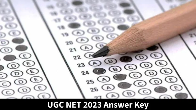 UGC NET 2023 Answer Key